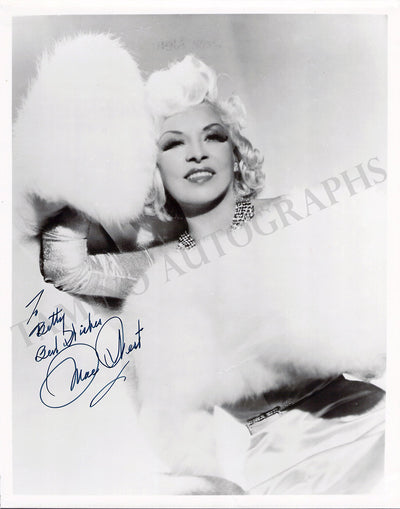 West, Mae - Signed Photograph & Signed Album Page 1938
