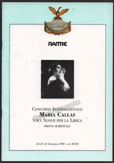 Nilsson, Birgit - Olivero, Magda & Others - Signed Program Maria Callas Contest 1990