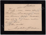 Godard, Magdeleine - Set of 2 Signed Autographs