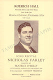 Male Singers - Collection of 90+ Playbills, Brochures & Programs