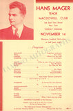 Male Singers - Collection of 90+ Playbills, Brochures & Programs
