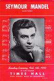 Male Singers - Collection of 90+ Playbills, Brochures & Programs