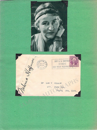 Hoffman, Malvina - Signed Envelope 1885
