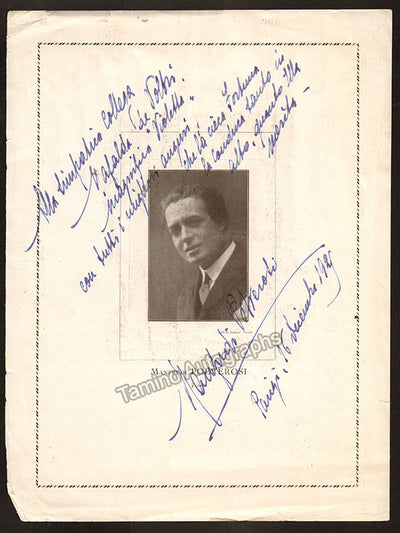 Polverosi, Manfredo - De Christofaro, Alberto - Double-Sided Page with two signatures