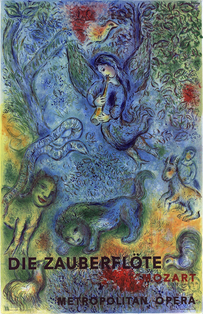 Chagall, Marc - The Magic Flute Met Opera Lithograph