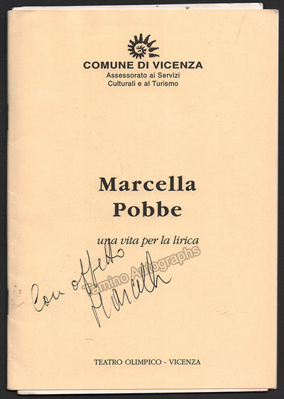 Pobbe, Marcella - Set of 3 Signed Programs