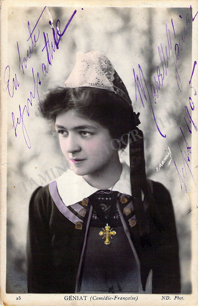 Geniat, Marcelle - Signed Photograph