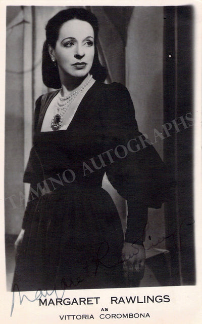 Rawlings, Margaret - Signed Photograph in "The White Devil"