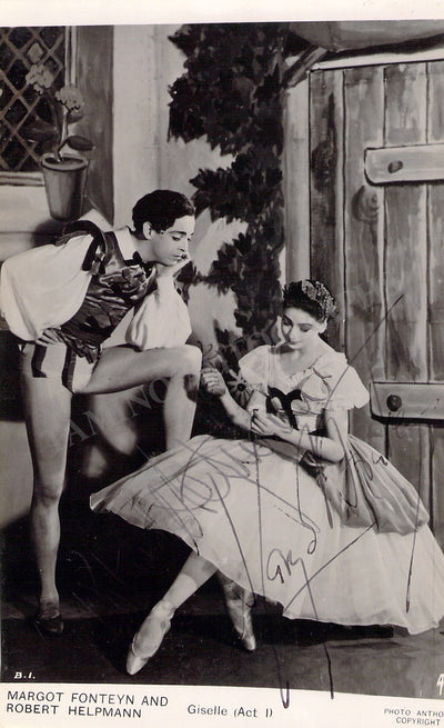 Fonteyn, Margot - Helpmann, Robert -Double Signed Photograph