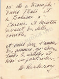 Herleroy, Marguerite - Autograph Letter Signed