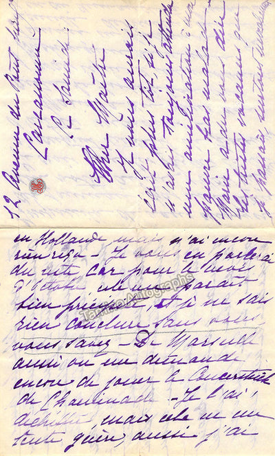 Long, Marguerite - Set of 3 Autograph Letters Signed