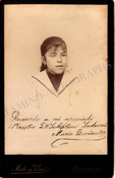 Barrientos, Maria - Signed Cabinet Photo