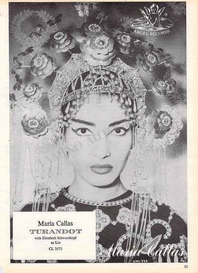 Maria Callas Original Ads – Set of 4