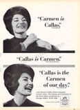 Maria Callas Original Ads – Set of 4