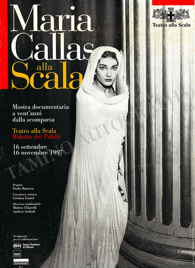 Callas, Maria - Poster Callas Alla Scala 1997
