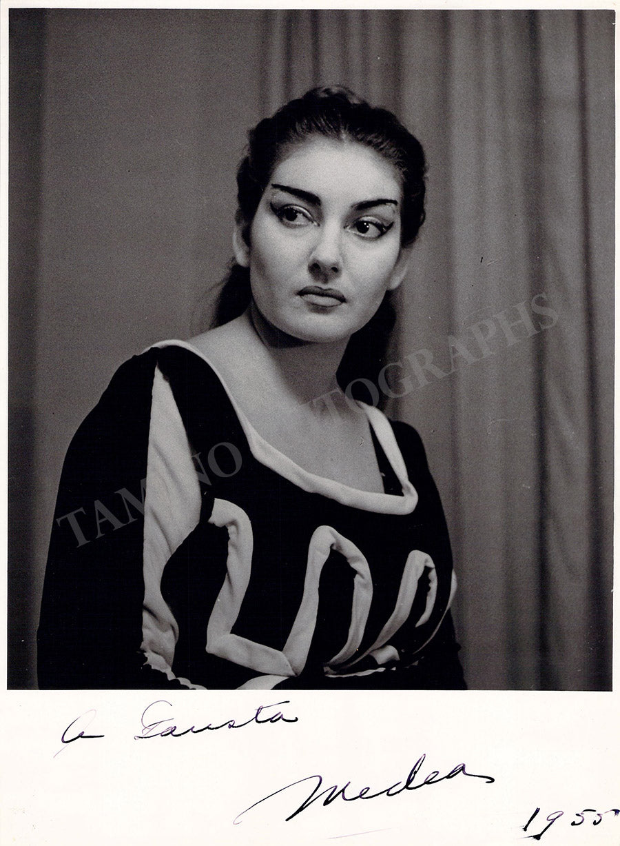 Callas, Maria - Photograph Signed as Medea