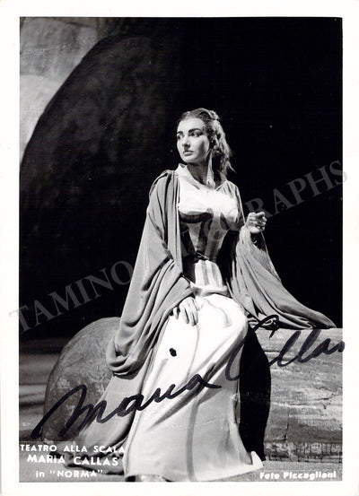 Callas, Maria - Signed Photograph as Norma