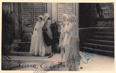 Cebotari, Maria - Stabile, Mariano - Rethy, Esther - Rohs, Martha - Nozze di Figaro Photograph with multiple signatures