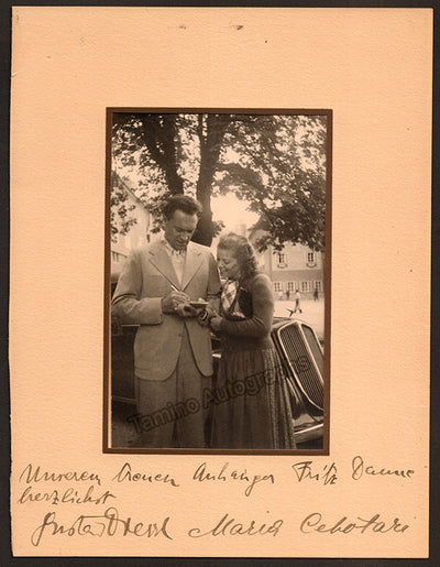 Cebotari, Maria - Diessl, Gustav - Double Signed Photograph