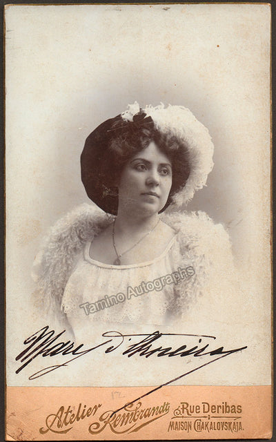D'Arneiro, Maria - Signed Cabinet Photograph