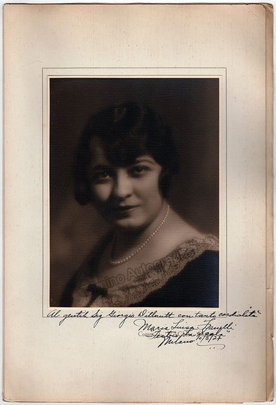 Fanelli, Maria Luisa - Signed Photograph 1927
