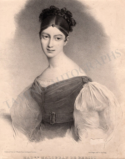 Malibran, Maria - Vintage Lithograph