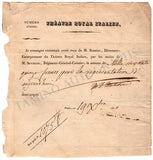 Malibran, Maria - Signed Receipt 1830