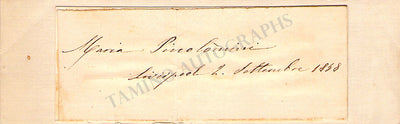 Piccolomini, Marietta - Signature Cut 1858