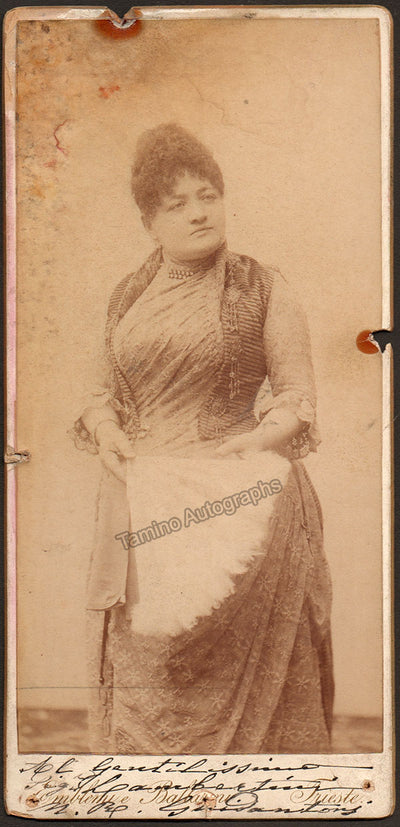 Guidantoni, Maria Rosa - Signed Cabinet Photograph