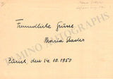 Stader, Maria - Signed Postcard 1950