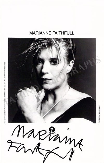 Faithfull, Marianne - Signed Photograph