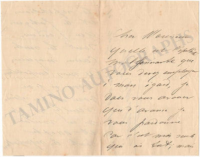 Desclauzas, Marie - Autograph Letter Signed 1884