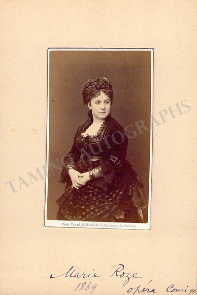 Roze, Marie - Vintage CDV Photograph