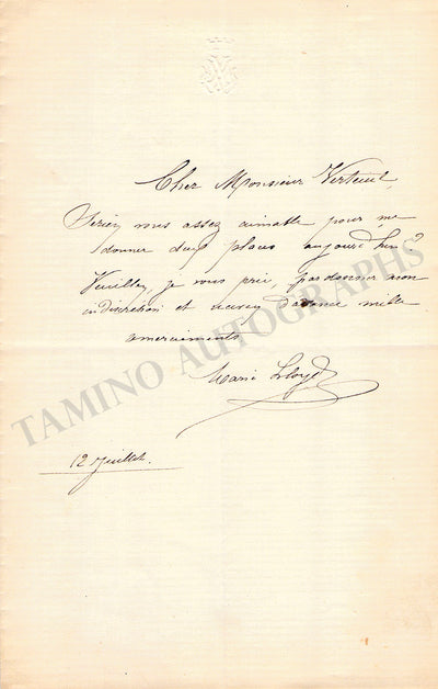 Lloyd, Marie - Autograph Note Signed