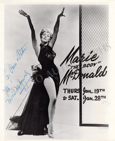McDonald, Marie - Signed Photograph