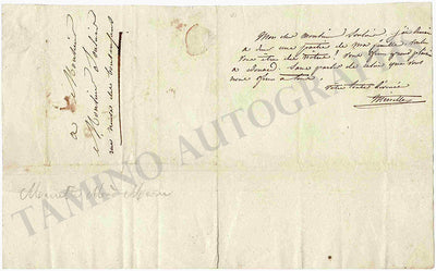 Minette de Cussi, Marie - Autograph Note Signed