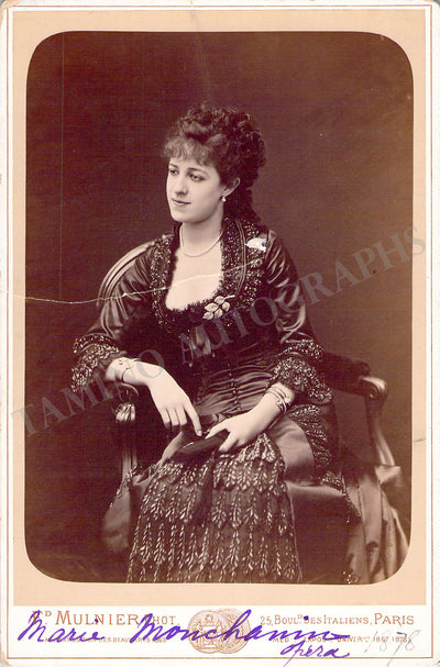 Montchanin, Marie - Vintage Cabinet Photograph