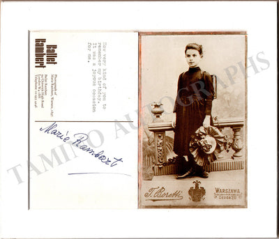 Rambert, Marie - Signed Card