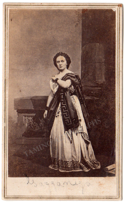 Gazzaniga, Marietta - Vintage CDV Photo as Norma