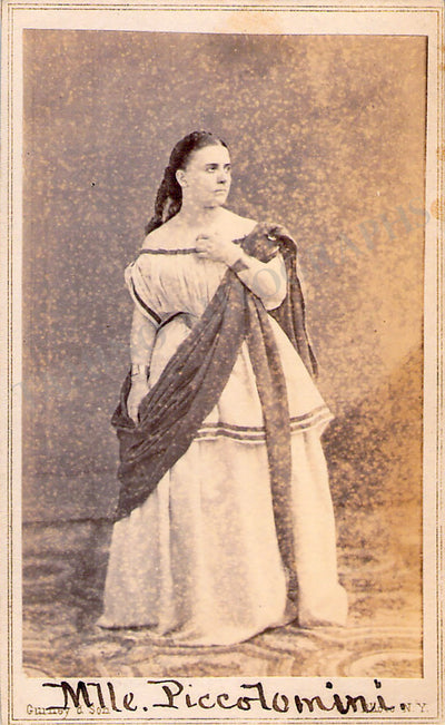 Piccolomini, Marietta - Vintage CDV Photo in Role