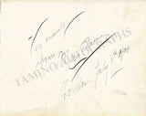 Vintage Opera Signers - Lot of Signed Album Pages