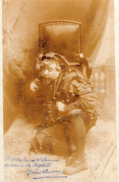 Ancona, Mario - Signed Photograph in Rigoletto