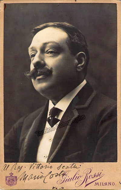 Costa, Mario Pasquale - Signed Cabinet Photo