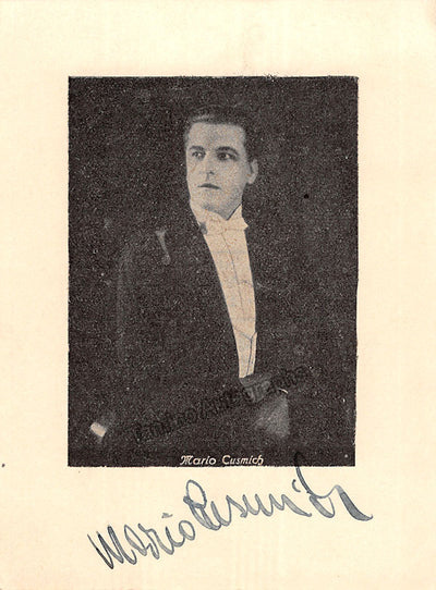 Cusmich, Mario - Signed Photograph