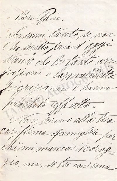 Costa, Mario Pasquale - Autograph Letter Signed