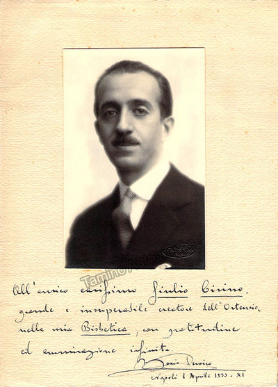 Persico, Mario - Signed Photograph 1933
