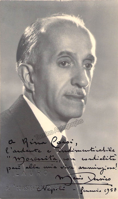 Persico, Mario - Signed Photograph 1957