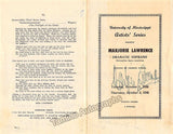 Lawrence, Marjorie - Signed Program Oxford, MS, 1946