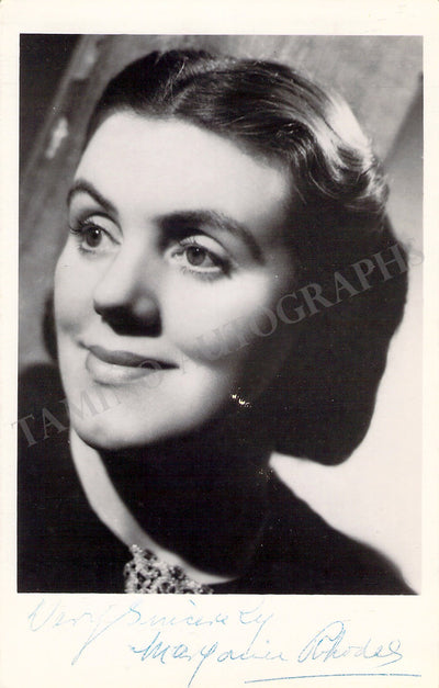 Rhodes, Marjorie - Signed Photograph