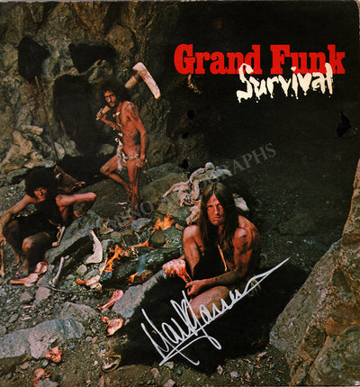Farner, Mark - Signed LP Sleeve "Grand Funk Survival"